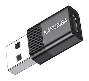 KAKUSIGA αντάπτορας USB-C σε USB KSC-1407, 480Mbps, 60W, μαύρος KSC-1407