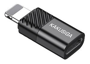 KAKUSIGA αντάπτορας Lightning σε USB-C KSC-1408, 480Mbps, 2A, μαύρος KSC-1408
