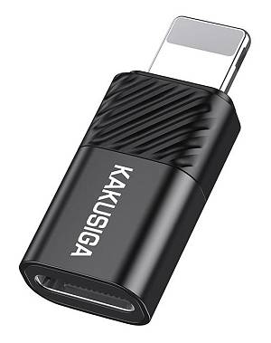 KAKUSIGA αντάπτορας Lightning σε USB-C KSC-1408, 480Mbps, 2A, μαύρος KSC-1408