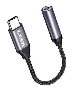 KAKUSIGA αντάπτορας USB-C σε 3.5mm KSC-428, γκρι KSC-428