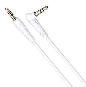 KAKUSIGA καλώδιο ήχου 3.5mm KSC-521, AUX, 90°, HiFi 1m, λευκό KSC-521-WH