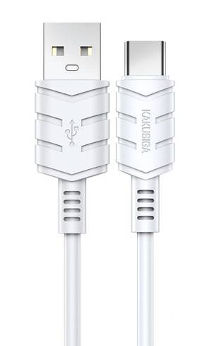 KAKUSIGA καλώδιο USB-C σε USB KSC-710, 3A, 480Mbps, 1.2m, λευκό KSC-710-C-WH