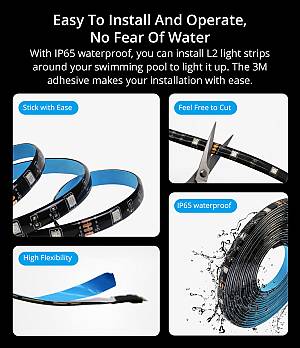 SONOFF smart LED καλωδιοταινία L2-5M, αδιάβροχη, RGB, WiFi & BT, 5m L2-5M