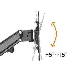 BRATECK επιτοίχια βάση τηλεόρασης LDA33-222, 23-43, έως 23kg, full motion LDA33-222