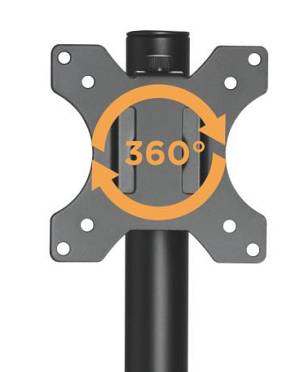 BRATECK βάση γραφείου για 2x οθόνες LDT40-G02, 17-32, έως 8kg LDT40-G02