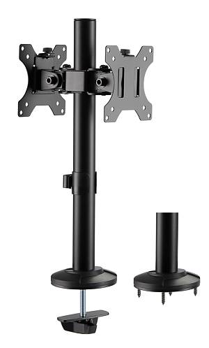 BRATECK βάση γραφείου για 2x οθόνες LDT40-G02, 17-32, έως 8kg LDT40-G02