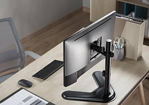 BRATECK βάση γραφείου οθόνης LDT57-T01, 17-32, έως 9kg LDT57-T01