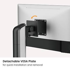 BRATECK βάση γραφείου οθόνης LDT70-T01, 17-49, έως 18kg, heavy duty LDT70-T01