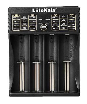 LIITOKALA φορτιστής LII-402 για μπαταρίες NiMH/CD, Li-Ion, IMR, 4 slots LII-402