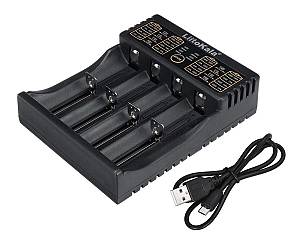 LIITOKALA φορτιστής LII-402 για μπαταρίες NiMH/CD, Li-Ion, IMR, 4 slots LII-402