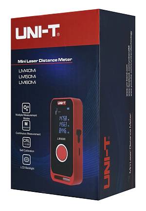 UNI-T μίνι laser μετρητής απόστασης LM60Mi, επαναφορτιζόμενος, m/ft/in, 60m LM60MI