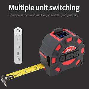 UNI-T ψηφιακό μέτρο laser LM60T, έως 60m, m/ft/in, με μετροταινία 5m LM60T