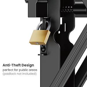 BRATECK επιτοίχια βάση τηλεόρασης LVW02E-48T, 37-70, έως 70kg, Pop-Out LVW02E-48T