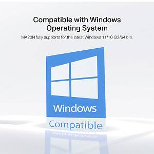MERCUSYS ασύρματος USB αντάπτορας δικτύου MA20N, 650Mbps AC650, Ver 1.0 MA20N