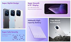 MEIZU smartphone Mblu 22, 6.79, 3/64GB, 5000mAh, λευκό MBLU2264-WH