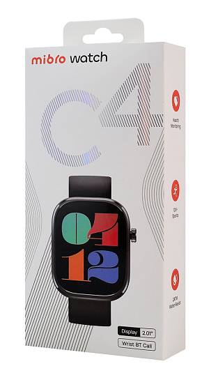 MIBRO smartwatch C4, heart rate, 2.01 TFT, 2 ATM, γκρι MBR-C4-GR