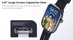 MIBRO smartwatch C4, heart rate, 2.01 TFT, 2 ATM, γκρι MBR-C4-GR