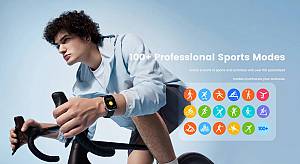 MIBRO smartwatch C4, heart rate, 2.01 TFT, 2 ATM, γκρι MBR-C4-GR