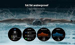 MIBRO smartwatch Lite 3 Pro με 2x λουράκια, heart rate, 1.32 AMOLED, GPS, 5 ATM, μαύρο/πράσινο MBR-LITE3PRO-GN