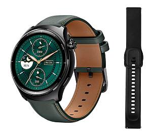 MIBRO smartwatch Lite 3 Pro με 2x λουράκια, heart rate, 1.32 AMOLED, GPS, 5 ATM, μαύρο/πράσινο MBR-LITE3PRO-GN