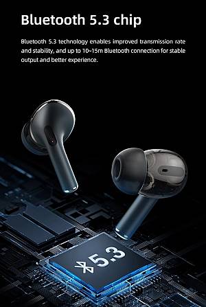 MIBRO earphones με θήκη φόρτισης M1, TWS, ENC, 25/350mAh, μπλε MBR-M1-BL