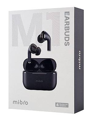 MIBRO earphones με θήκη φόρτισης M1, TWS, ENC, 25/350mAh, μπλε MBR-M1-BL