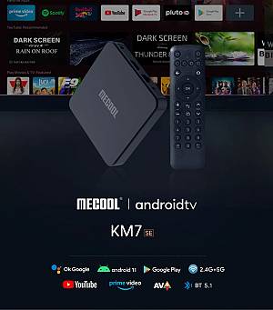 MECOOL TV Box KM7 SE, Google πιστοποίηση, 4K, 2/32GB, WiFi, Android 11 MCL-KM7SE