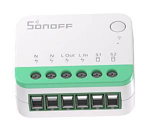 SONOFF smart διακόπτης MINIR4M, 2 κανάλια, Wi-Fi, 10A, λευκός MINIR4M