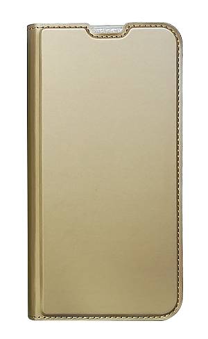 POWERTECH Θήκη Βook Elegant MOB-1453 για Samsung A70, χρυσή MOB-1453