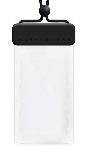 POWERTECH αδιάβροχη θήκη smartphone MOB-1978, IPX8, μαύρη MOB-1978