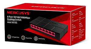 MERCUSYS Desktop Switch MS108G, 8x 10/100/1000 Mbps, Ver. 1 MS108G
