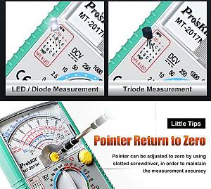 PROSKIT αναλογικό πολύμετρο MT-2017N, DCV, ACV MT-2017N