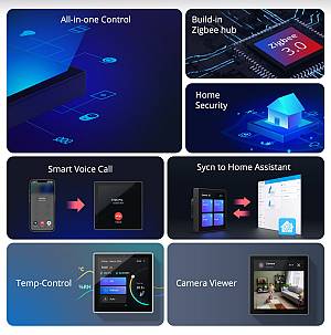 SONOFF smart panel ελέγχου NSPanel Pro, οθόνη αφής, Wi-Fi, Zigbee, μαύρο NSPANEL86PB