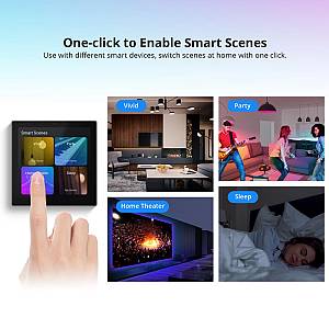 SONOFF smart panel ελέγχου NSPanel Pro, οθόνη αφής, Wi-Fi, Zigbee, μαύρο NSPANEL86PB