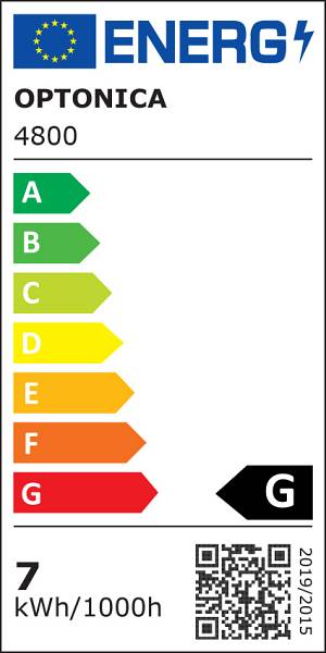 OPTONICA LED καλωδιοταινία 4800, 5050 30 SMD/m, 12V, 500lm/m, 4500K, 5m OPT-4800