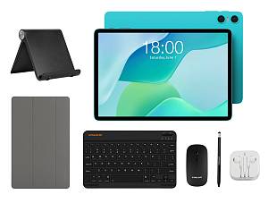 TECLAST tablet P33 με πληκτρολόγιο/ποντίκι/στυλό αφής/θήκη/βάση, 10.1, 3/64GB, Android 15, 6000mAh, μπλε P33-VIP-BL