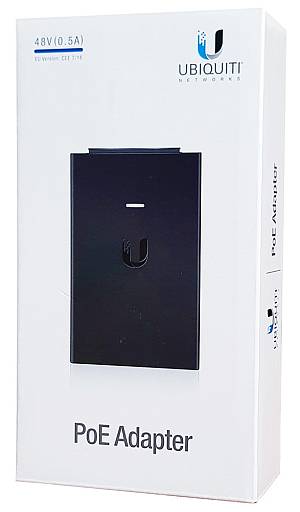 UBIQUITI PoE adapter POE-48 με power cable, 48VDC, 0.5A, 24W POE-48