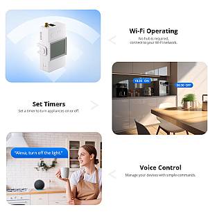 SONOFF smart μετρητής κατανάλωσης ρεύματος POWCT, WiFi, 100A POWCT