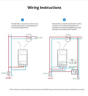 SONOFF smart μετρητής κατανάλωσης ρεύματος POWCT, WiFi, 100A POWCT