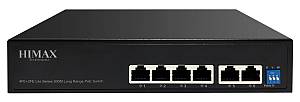 HIMAX PoE switch PS1402E-L, 4x Ethernet PoE & 2x Ethernet θύρες, έως 100Mbps PS1402E-L
