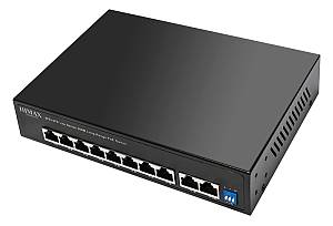HIMAX PoE switch PS1802E-L, 8x Ethernet PoE & 2x Ethernet θύρες, έως 100Mbps PS1802E-L