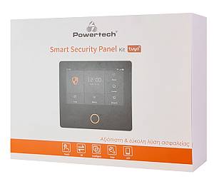 POWERTECH ασύρματο σύστημα συναγερμού PT-1125, αφής, Wi-Fi, 2G, TUYA PT-1125