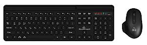 POWERTECH set ποντίκι & πληκτρολόγιο PT-1154, 2.4GHz & Bluetooth, μαύρο PT-1154