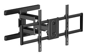 POWERTECH επιτοίχια βάση τηλεόρασης PT-1280, 43-100, έως 60kg, full motion PT-1280