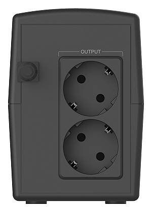 POWERTECH UPS Line Interactive PT-1296 με οθόνη, 1100VA, 660W, 2x Schuko PT-1296