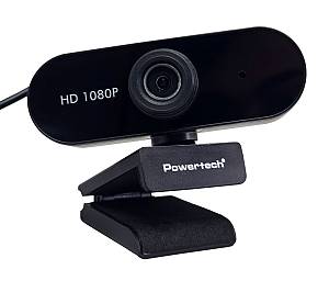 POWERTECH web camera PT-1382, 2MP, 1080p FHD, ρυθμιζόμενη εστίαση, 1.5m, μαύρη PT-1382