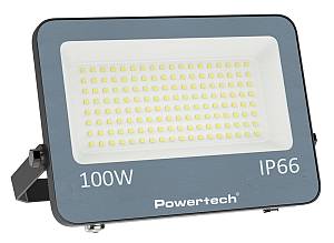 POWERTECH LED προβολέας PT-1460, 100W, 4000K, 9000lm, IP66 PT-1460