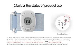 POWERTECH Smart Παιδικό Θερμόμετρο PT-501, Bluetooth, με συναγερμό PT-501