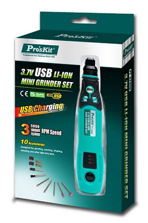 PROSKIT περιστροφικό πολυεργαλείο PT-5205U, 3.7V, 600mah, έως 15000rpm PT-5205U
