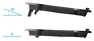 POWERTECH Βάση & ψύξη laptop PT-930, έως 15.6, 2x 125mm fan, LED, μαύρο PT-930